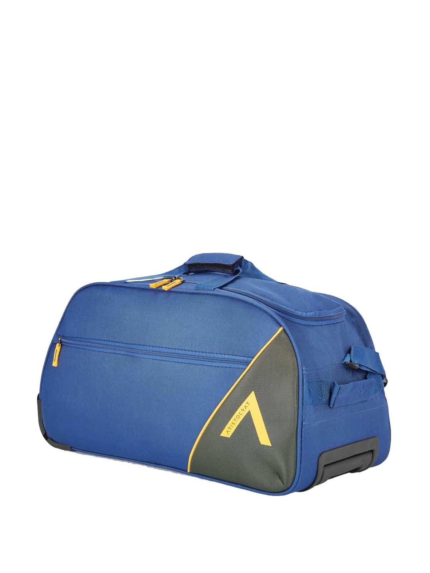 Buy Aristocrat Cadet Polyester 52 Cms Wheel Travel Duffle Bag (Blue) Online  at Lowest Price Ever in India | Check Reviews & Ratings - Shop The World