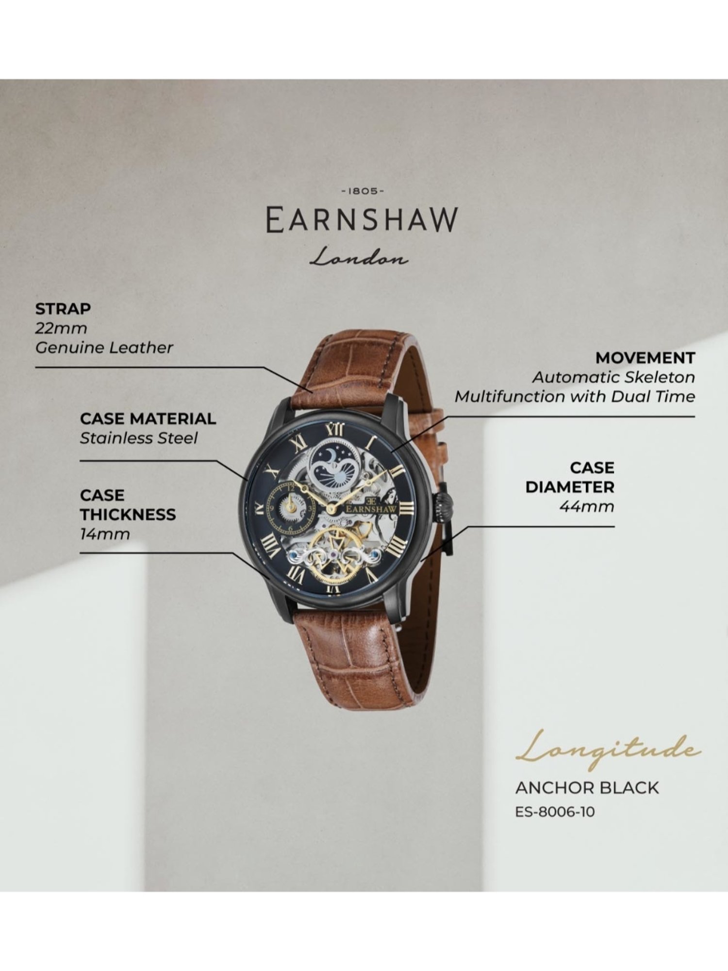 Montre discount earnshaw 1805