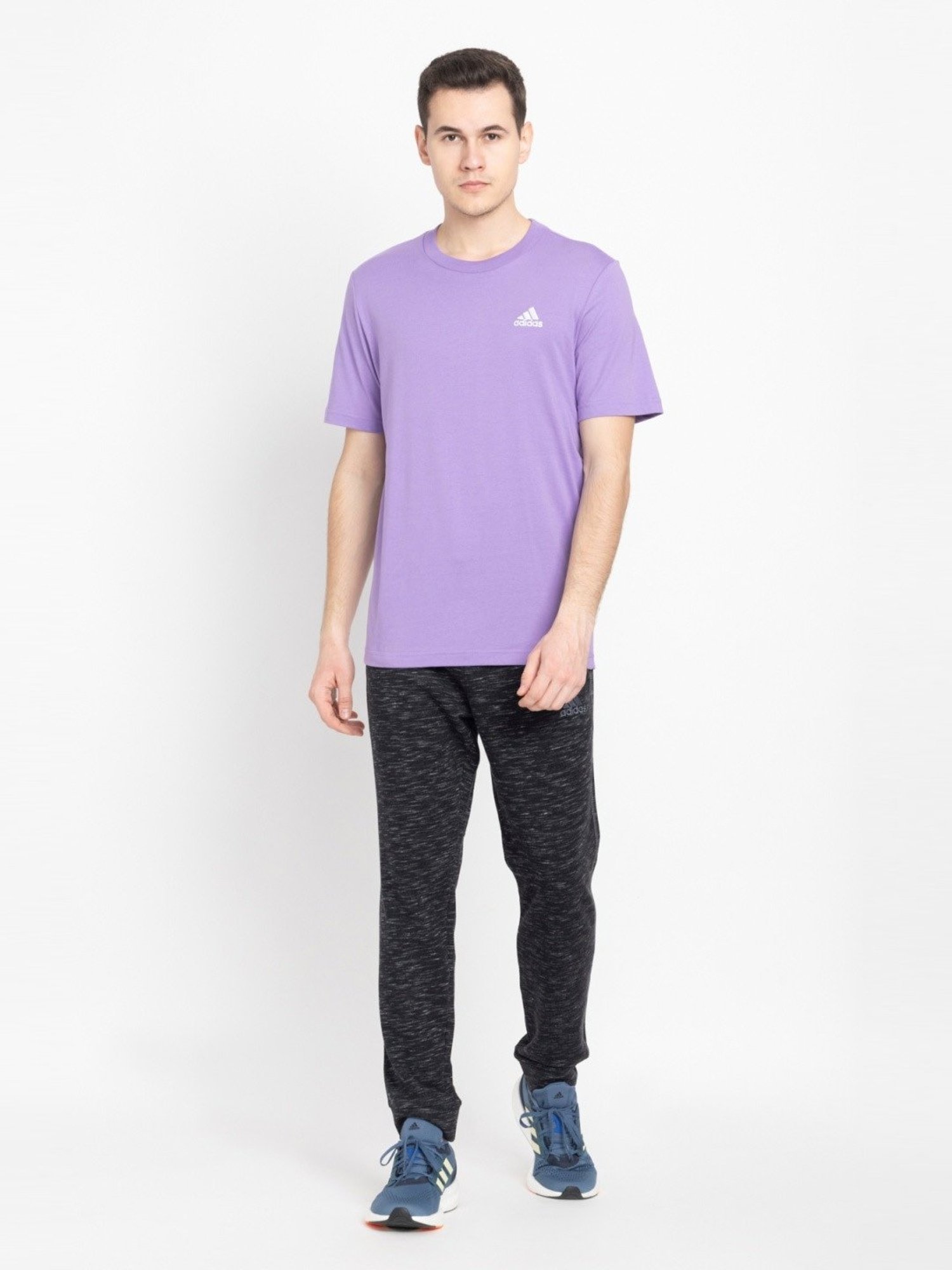 Buy Adidas Originals Purple Regular Fit Printed Sports T-Shirt for Mens  Online @ Tata CLiQ