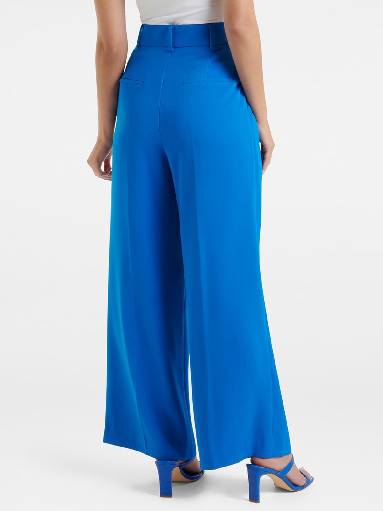 LIMITED COLLECTION Plus Size Cobalt Blue Split Hem Tapered Trousers  Yours  Clothing