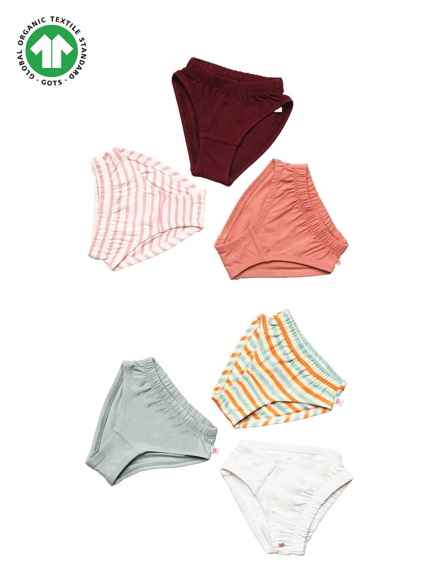 Buy Greendigo Organic Cotton Girls Printed Panties (Pack of 6) online
