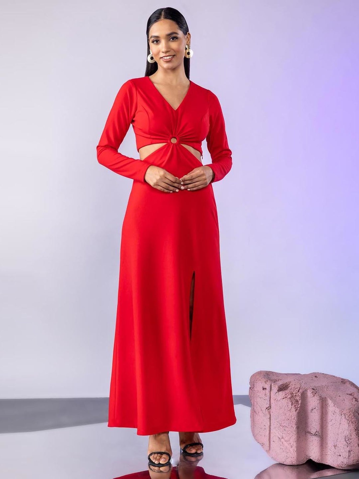 Kiani Maxi Dress - Red – Thats So Fetch AU