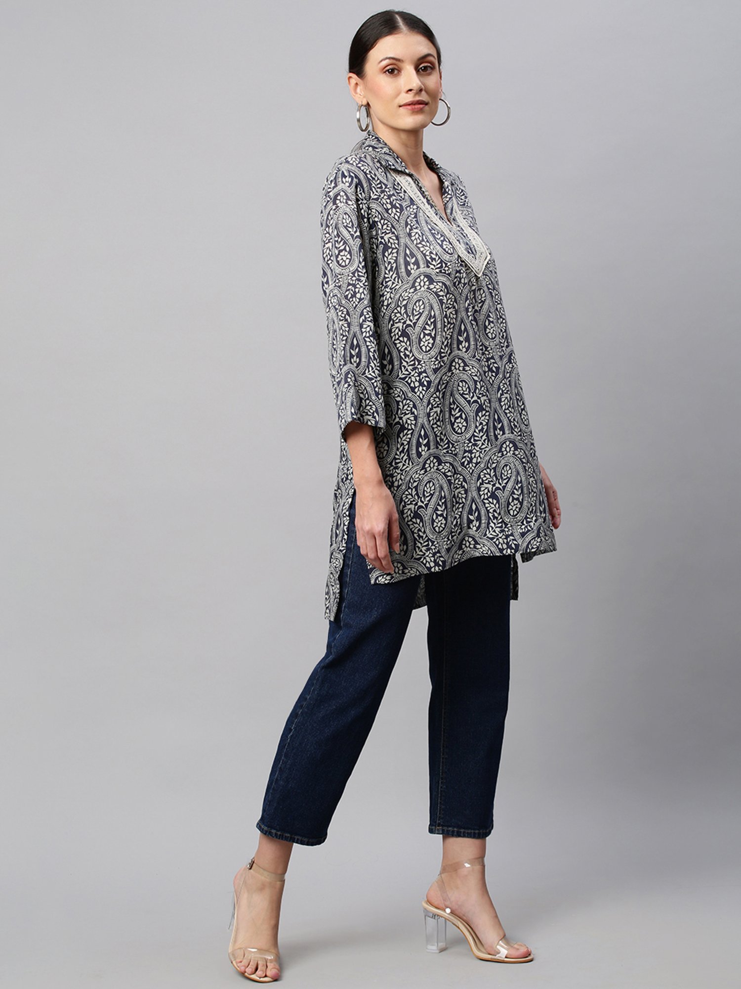 ODETTE PRINTED TUNIC - Honest Boutique