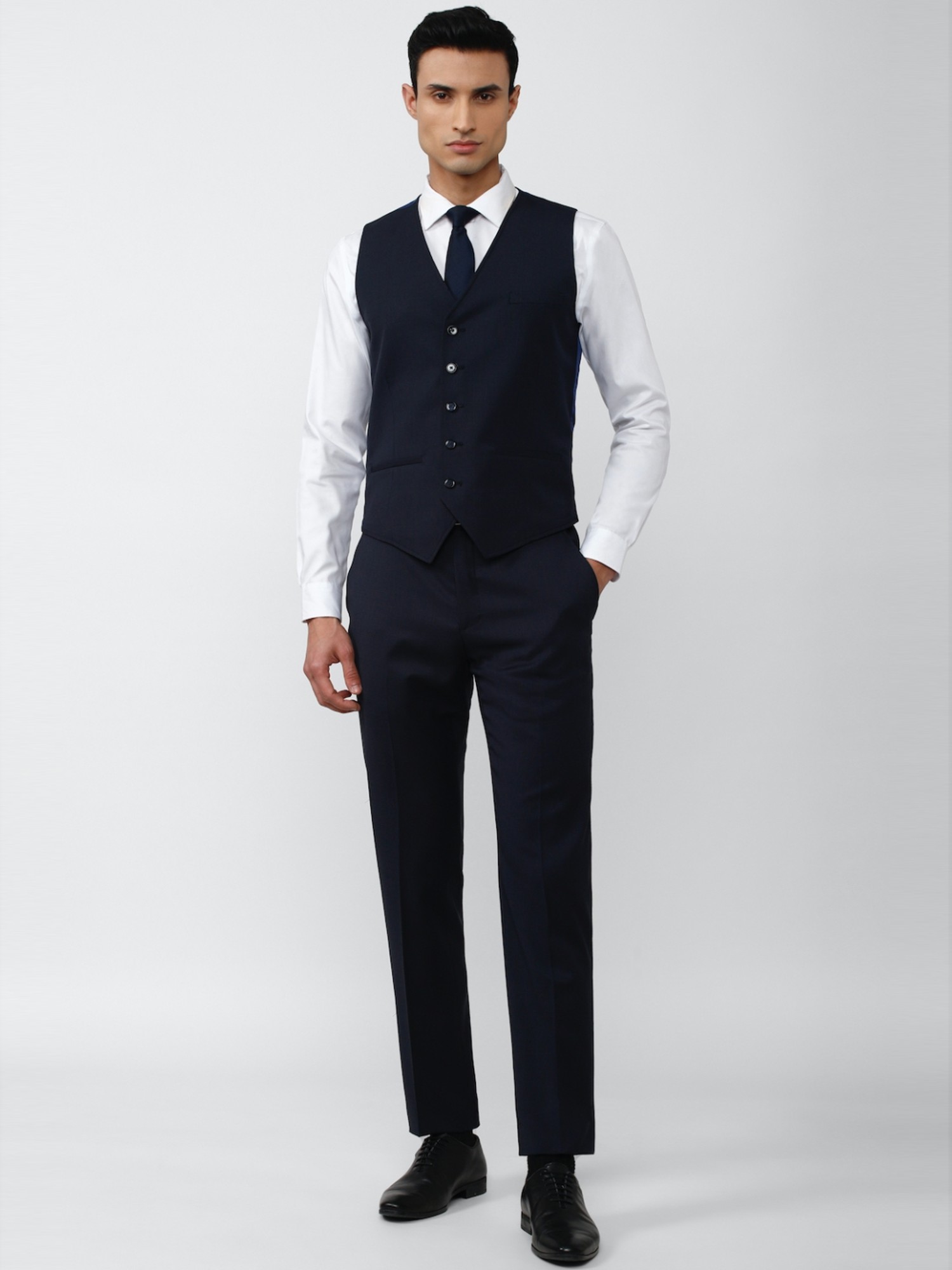 Buy Navy Blue Waistcoat With Matching Kameez Shalwar Shalwar Online in  India  Etsy