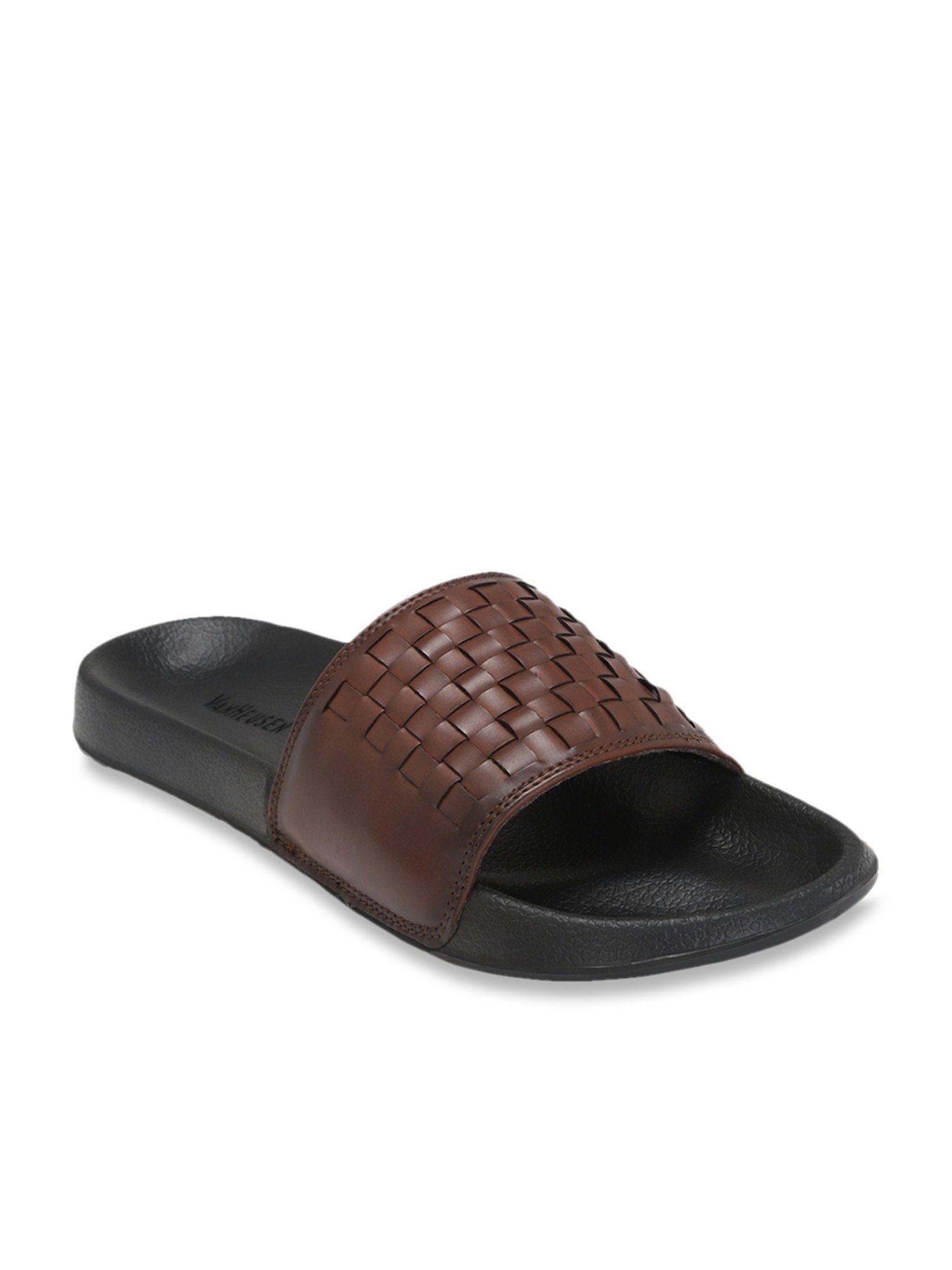 Men's Slides Sandals - Leather Sandals | Pagonis Greek Sandals