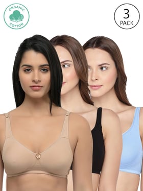 Buy Inner Sense Beige Half Coverage Balconette Bra - Pack of 2 for Women's  Online @ Tata CLiQ
