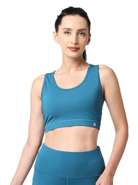 Soie Grey Removable Padded Sports Bra