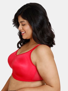 Zivame Red Full Coverage Minimizer Bra