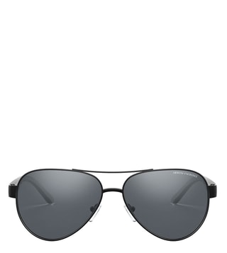 Buy Armani Exchange Grey Geometric Sport Pilot Sunglasses for Men