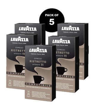 Buy LAVAZZA Coffee Capsule Ristretto 50 Capsules Pack of 5 - 250 gm Online  @ Tata CLiQ Luxury