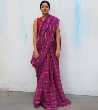Buy Chidiyaa Purple Everyday Beautiful Periwinkle Dream Saree for Women  Online @ Tata CLiQ Luxury