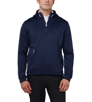 Buy Callaway Golf Peacoat SWING TECH Comfort Fit 1/4 Zip Hoodie for Men  Online @ Tata CLiQ Luxury
