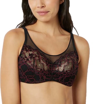 Buy YamamaY Black Lace Audacity Under-Wired Balconette for Women Online @  Tata CLiQ Luxury