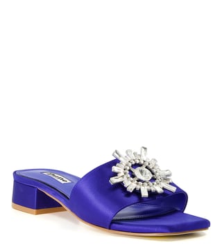 Buy Dune London Blue NAILAH Slip On Dressy Slide Sandals for Women