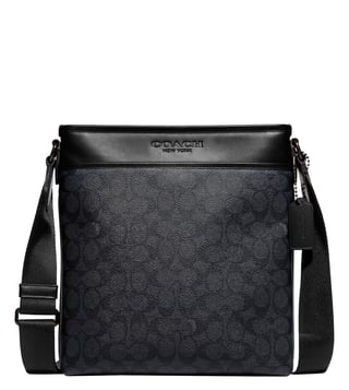 Coach Men's Charter Mini Cross Body Bag in Charcoal/Black Coach