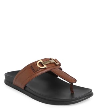 Buy ALDO DECKSLIDE220 Tan T-Strap Sandals Online @ Tata CLiQ Luxury