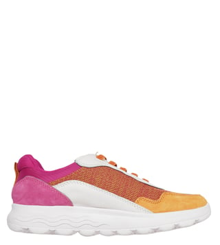 Buy Geox Orange Fuchsia Spherica Women Sneakers Online Tata