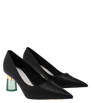 Clear 2024 black pumps