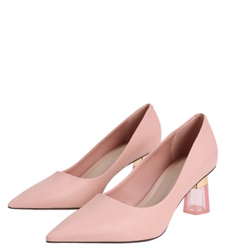 Blush hotsell clear heels