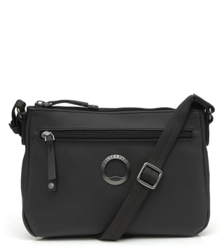 Delsey Unisex Lepic Crossbody Sling Bag Black