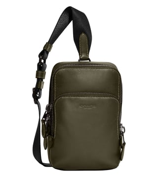 Coach military green discount bag