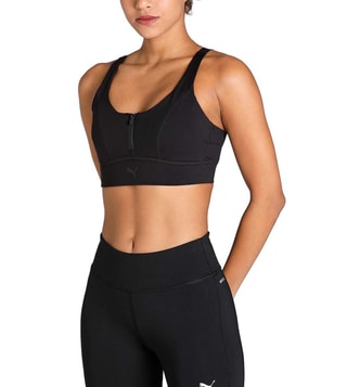 Buy Puma Black Tight Fit Sports Bra for Women Online @ Tata CLiQ Luxury