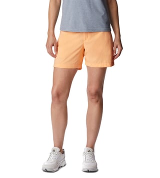 Under Armour Color Block Solid Orange Athletic Shorts Size L - 55% off