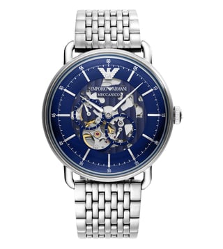 Armani skeleton watch online mens