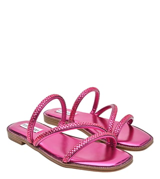 Pink steve best sale madden slides