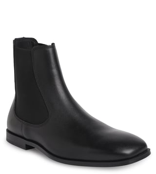 Aldo black hot sale leather chelsea boots