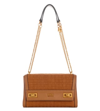 Guess on sale tan handbag