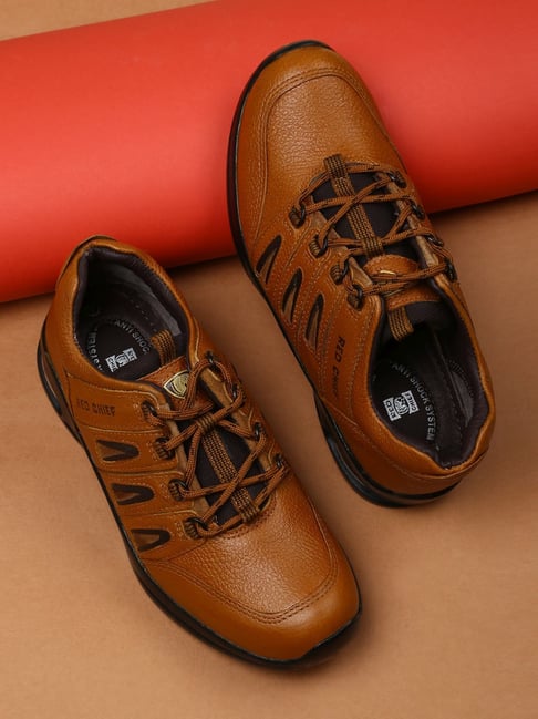 Mens cognac hot sale casual shoes