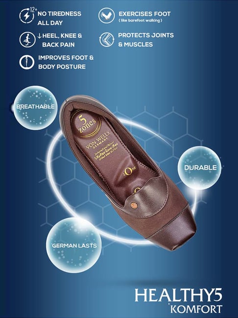 Von Wellx Germany Brown Casual Shoes