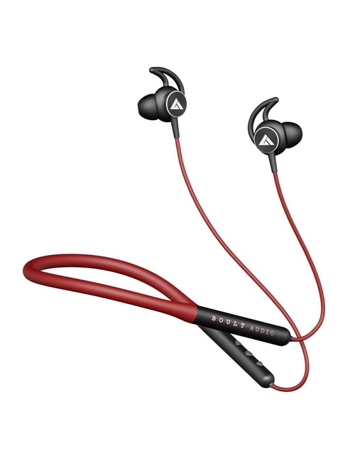 Boult Audio ProBass Escape Wireless Bluetooth Earphones with 10H Playtime (Red)