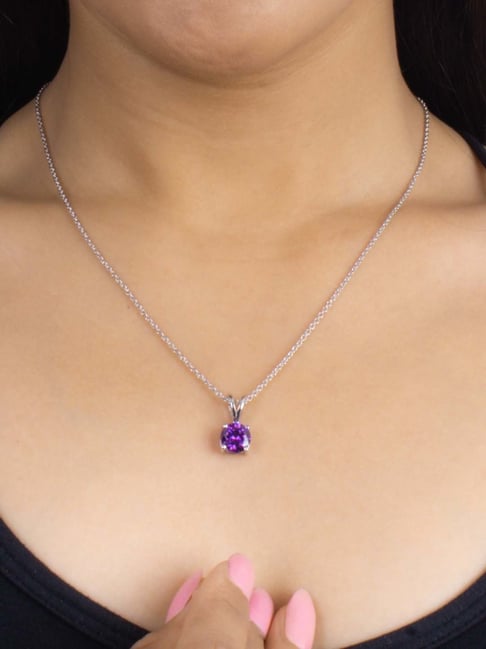 Ornate Jewels 92.5 Sterling Silver Pendant with Chain for Women