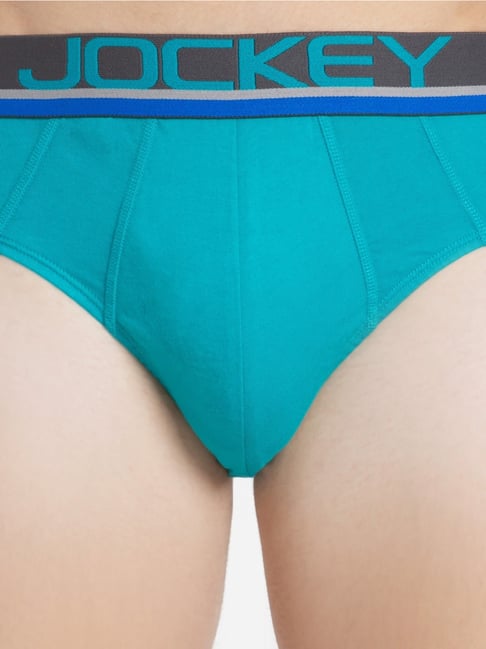 Buy Jockey Turquoise High Cut Exposed Waistband Briefs for Men Online @  Tata CLiQ