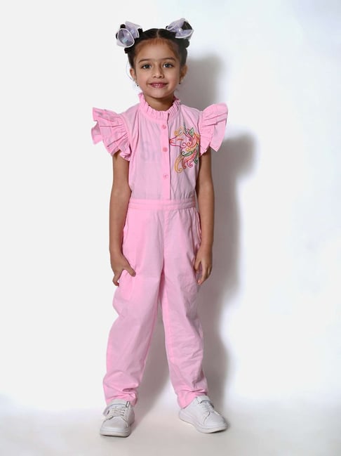 Kids sales pink jumpsuit