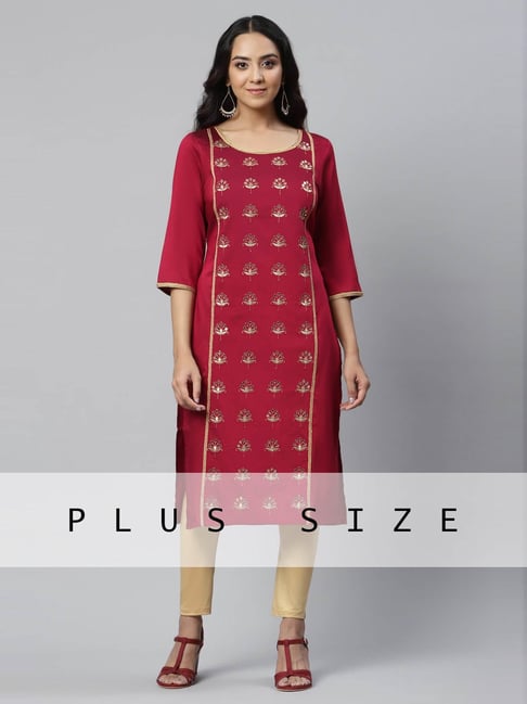 Maroon kurtis outlet online