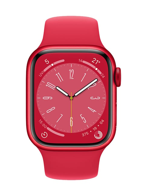 Apple Watch Series 8 GPS 41mm Red Aluminium Case with Red Sport Band - Regular