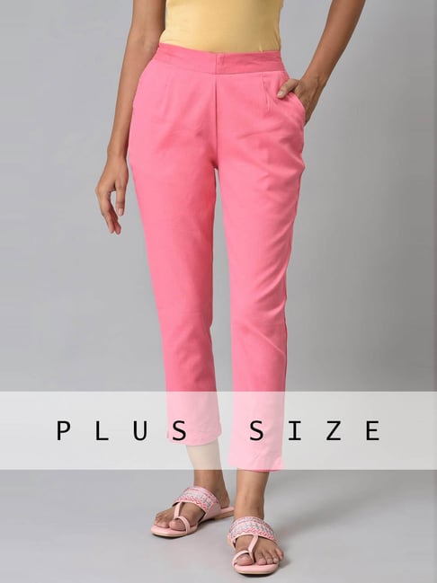 Buy Light Pink Trousers  Pants for Women by Jaipur Kurti Online  Ajiocom