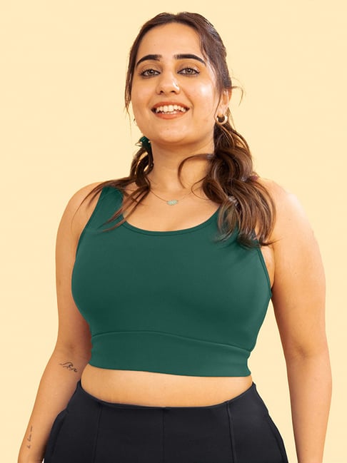 Buy Blissclub Women Green The Ultimate Comfort Sports Bra With