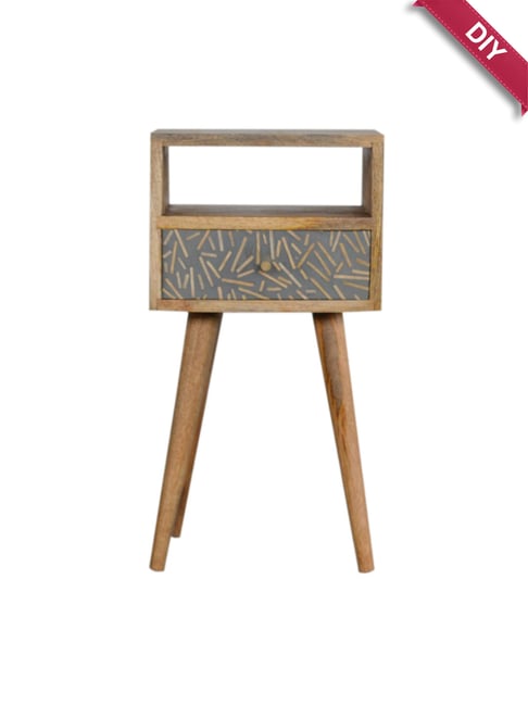 Artisan Furniture Solid Brown Mango Wood Side Table