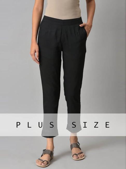 Buy Aurelia Women's Regular Trouser (20AUA60015-602107_Blue_S) at Amazon.in