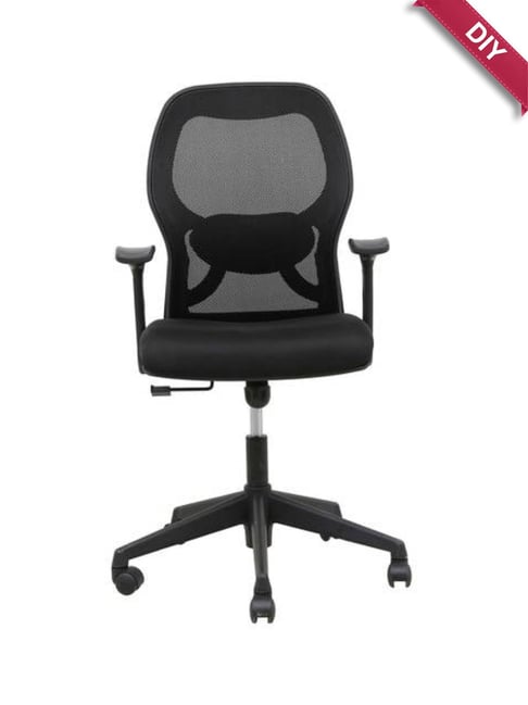 Buy Adiko Systems Black Ergonomic Work From Home Chair at Best