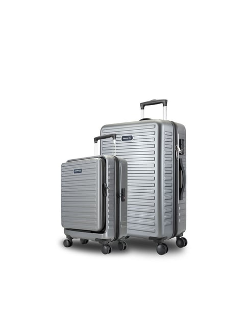 Assembly Grey Textured Trolley Bag Set of 2 - 20 inch & 28 inch-picture-13