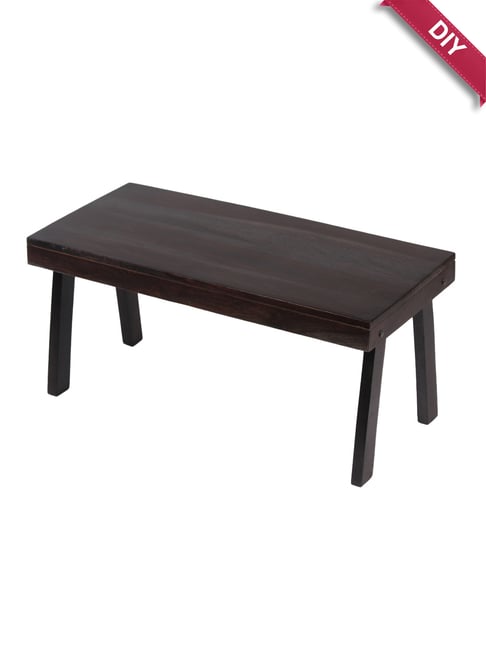 Ikiriya Mayfield Solid Dark Brown Wood Coffee Table Mahogany Finish-picture-42