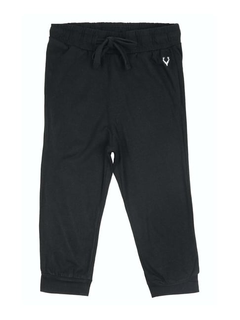 Allen Solly Junior Black Regular Fit Joggers