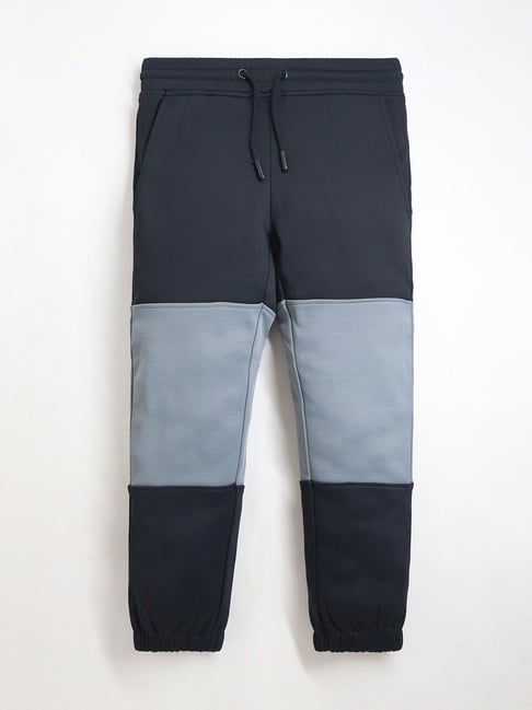 Cherry Crumble By Nitt Hyman Kids Black & Grey Color Block Trackpants-picture-38