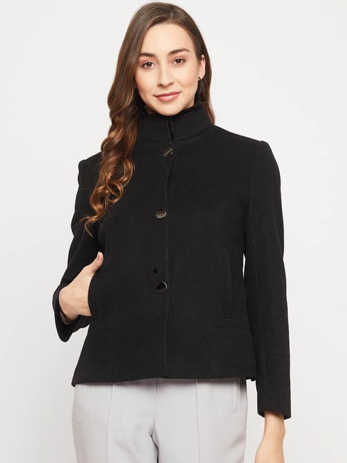 Buy Okane Black Overcoat for Women's Online Tata CLiQ