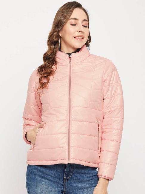 Blush Faux Latex Puffer Jacket- Sherpa Trimmed Puffer Jacket- Women's  Trendy Pink Puffer Coat – Juliana's Boutique